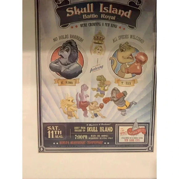 Artwork by agile pig skull island print with frame - Picture 3 of 5